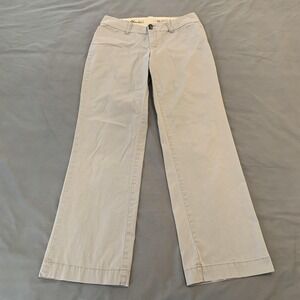 Eddie Bauer Chino Pants Womens 8 Khaki Blakely Stretch Straight Leg Casual Work